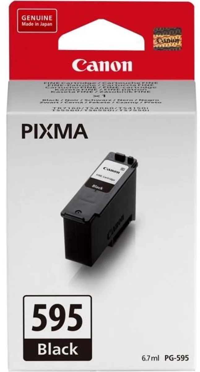 PG-595 - Inktcartridge - Origineel - Standaard capaciteit de Canon en Noir – photo produit