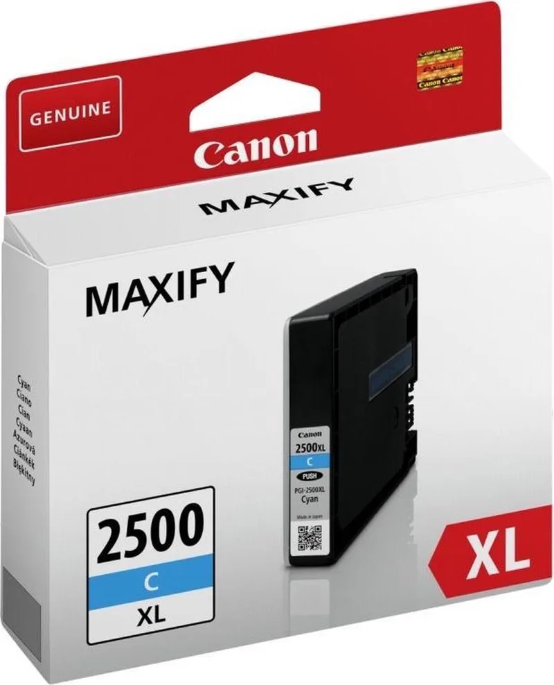 PGI-2500XL C inktcartridge Origineel Hoog (XL) rendement by Canon in Cyaan – product photo