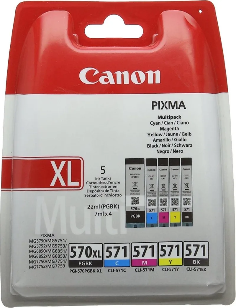 PGI-570XL/CLI-571 - Inktcartridge - Zwart / Kleur van Canon in Meerkleurig – productfoto