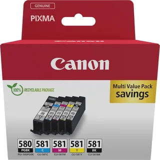 PGI-580/CLI-581 - Inktcartridge - Origineel - Standaard capaciteit - Kleur de Canon en Noir – photo produit 1 sur 2