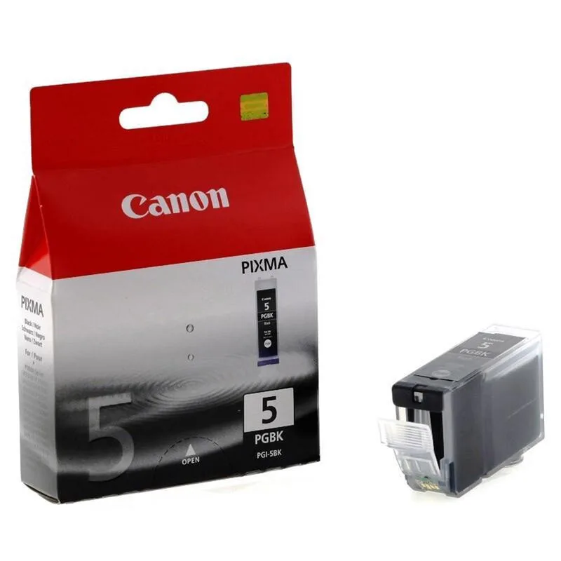 PGI-5BK inktcartridge 1 stuk origineel normaal rendement zwart fra Canon – produktbillede