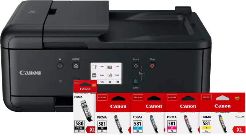 PIXMA TR7650 + 1 set extra XL cartridges fra Canon – produktbillede