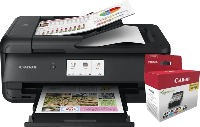 PIXMA TS9550a + 1 set extra cartridges von Canon – Produktfoto