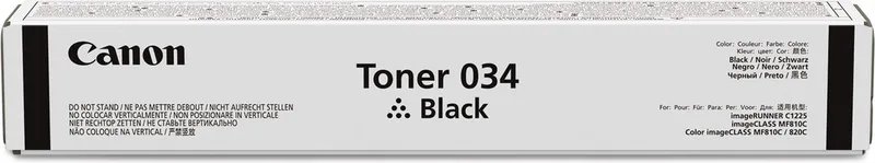 Toner 034 Black van Canon in Zwart – productfoto
