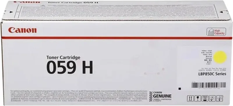 Toner Canon 059 H Yellow från Canon i Gul – produktbild