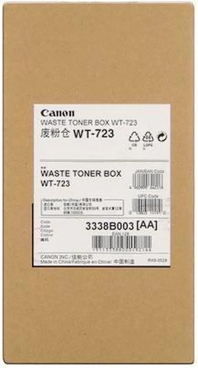 WT-723 waste toner container standard capacity 1-pack van Canon in Wit – productfoto