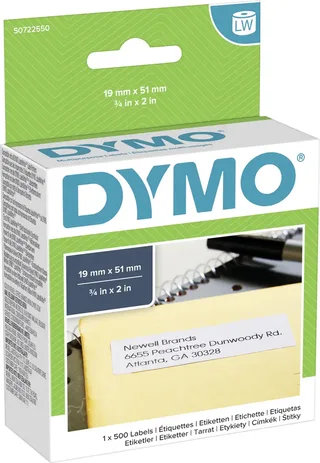 LabelWriter ORIGINAL Vielzwecketiketten 19x51mm, 1 Rolle mit 500 Etiketten von DYMO – Produktfoto 3 von 3