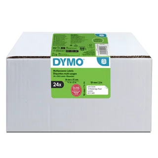 Etiket Dymo LabelWriter multifunctioneel 19x51mm 24 rollen á 500 stuks wit fra DYMO – produktbillede 1 af 2
