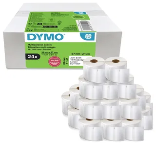 Etiket Dymo LabelWriter multifunctioneel 32x57mm 24 rollen á 1000 stuks wit de DYMO – photo produit 2 sur 2