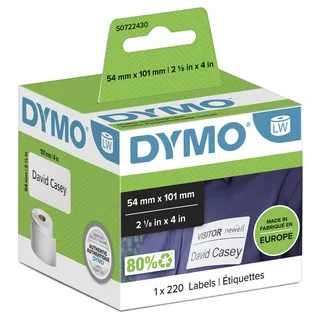 Etiket Dymo LabelWriter naamkaart 54x101mm 1 rol á 220 stuks wit de DYMO – photo produit 1 sur 2