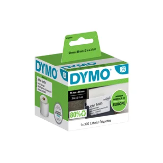 Etiket Dymo LabelWriter visitekaart 51x89mm 1 rol á 300 stuks wit van DYMO – productfoto 1 van 2