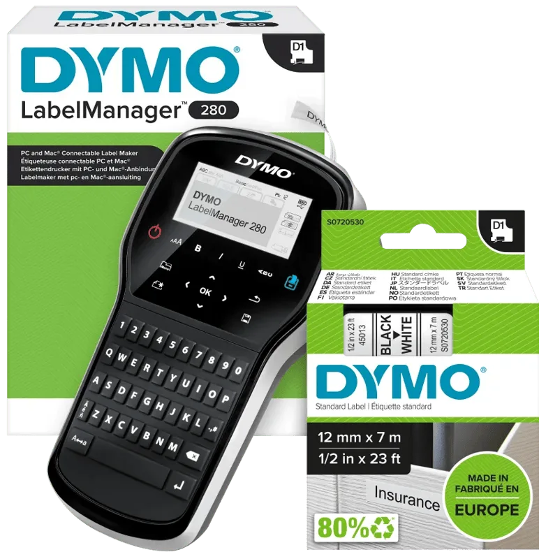 LabelManager 280 Labelmaker + 1 extra label by DYMO – product photo