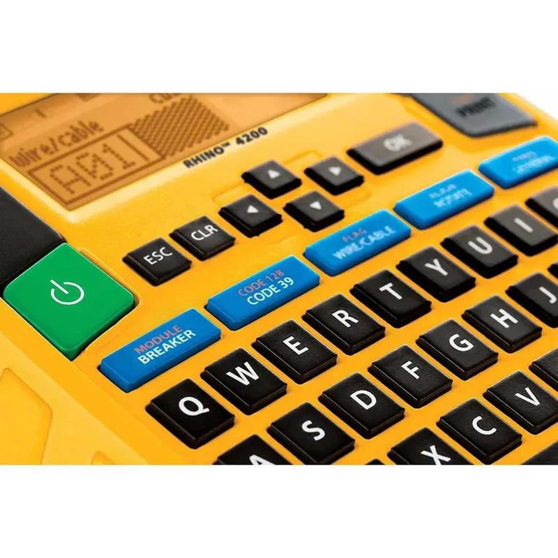 Labelprinter Dymo Rhino 4200 industrieel qwerty 19mm geel in koffer by DYMO – product photo 6 of 6