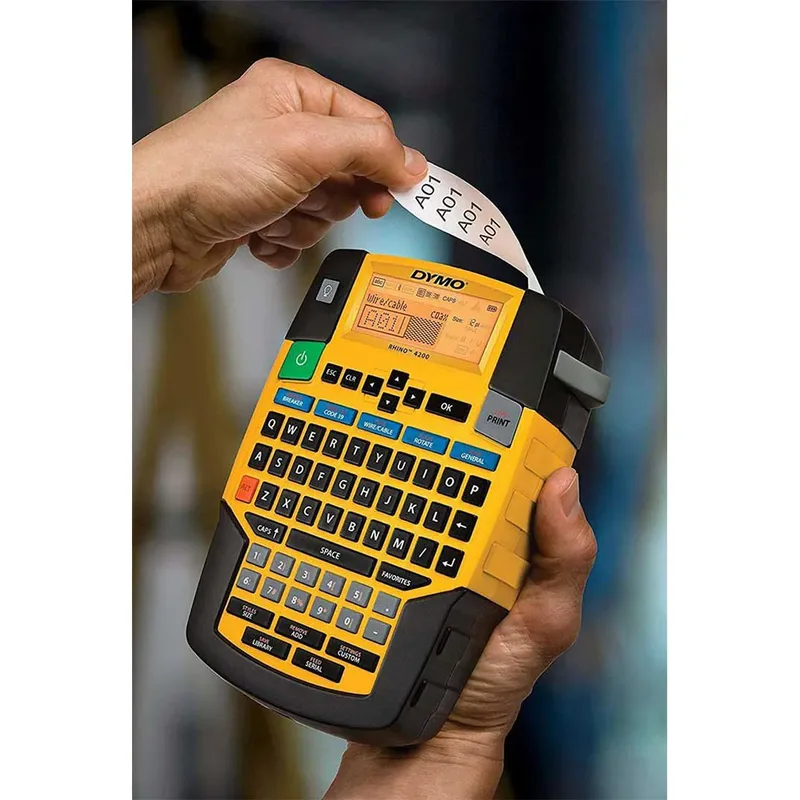 Labelprinter Dymo Rhino 4200 industrieel qwerty 19mm geel in koffer by DYMO – product photo 4 of 6