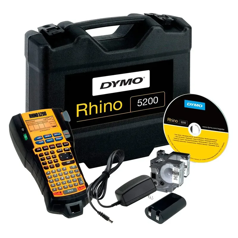 Labelprinter Dymo Rhino 5200 industrieel abc 19mm geel in koffer by DYMO – product photo 4 of 5