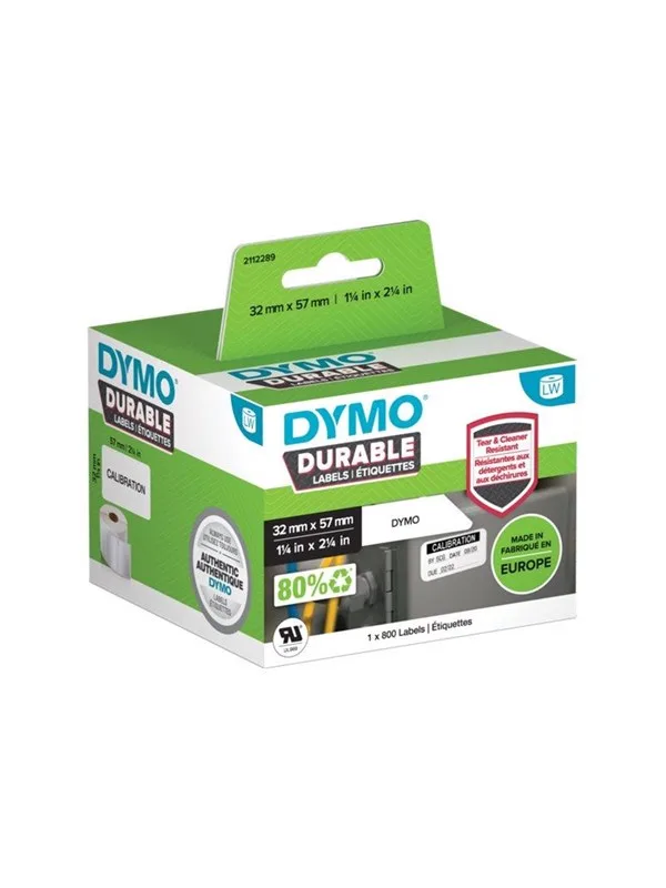 ® LabelWriter Durable 57mm X 32mm Medium Multi-purpose Labels (White) 1 Roll X 800 Labels von DYMO – Produktfoto