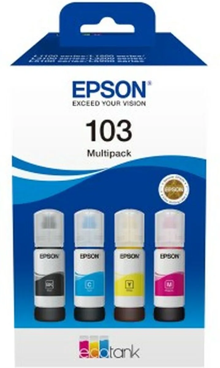 C13T00S64A inktcartridge 4 stuk(s) Origineel Zwart, Cyaan, Magenta, Geel by Epson in Black, Cyaan, Magenta, Yellow – product photo