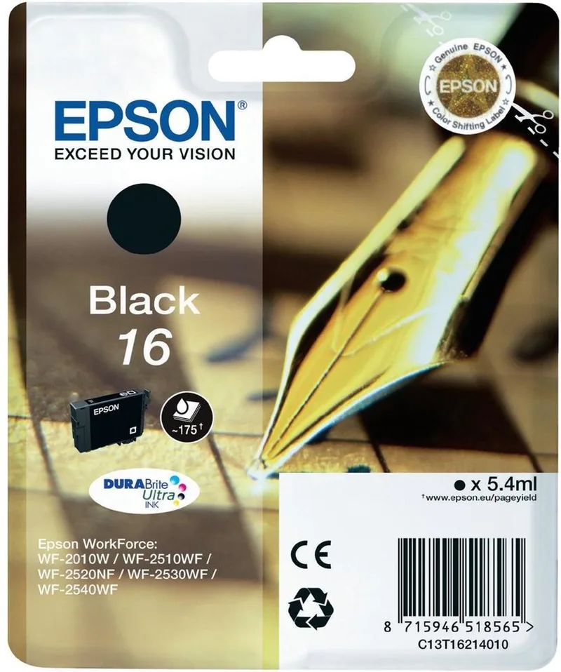 C13T16214020 - 16 - Inktcartridge van Epson in Zwart – productfoto