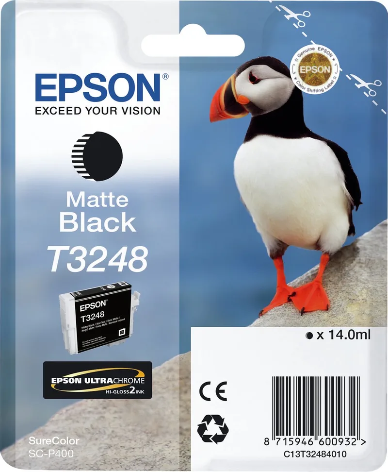 C13T32484010 - T3248 - Inktcartridge mat van Epson in Zwart – productfoto
