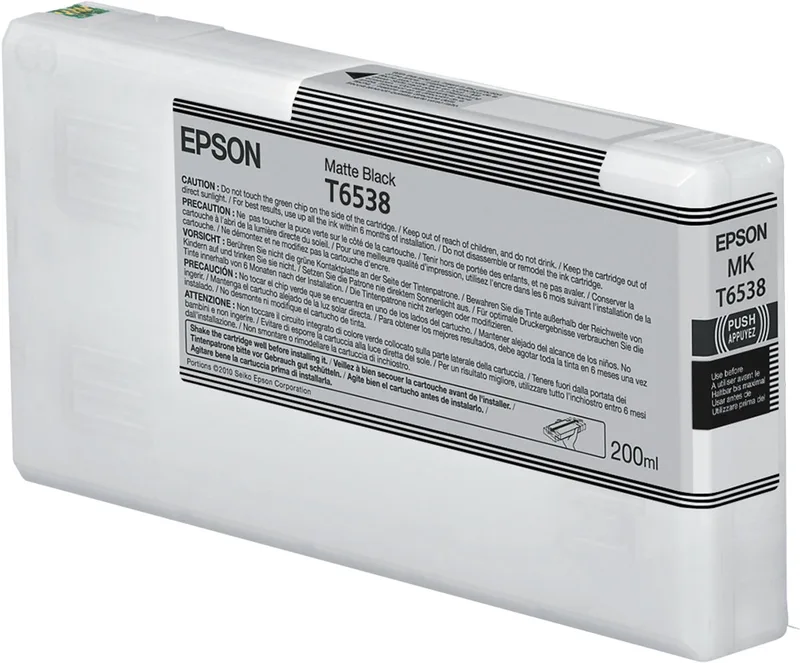 C13T653800 - T6538 - Inktcartridge mat de Epson en Noir – photo produit