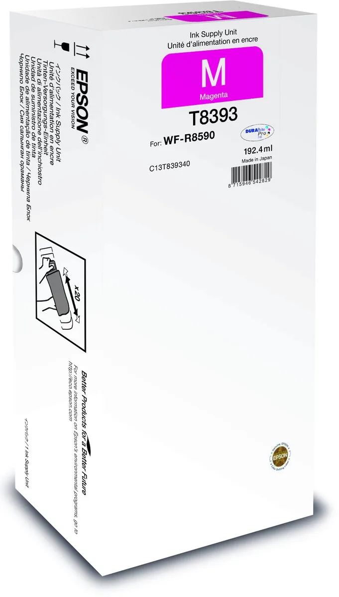 C13T83934N inktcartridge 1 stuk(s) Origineel Hoog (XL) rendement Magenta de Epson – photo produit
