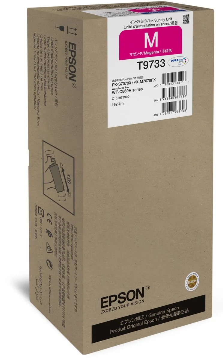 C13T97330N inktcartridge 1 stuk(s) Origineel Hoog (XL) rendement van Epson in Magenta – productfoto