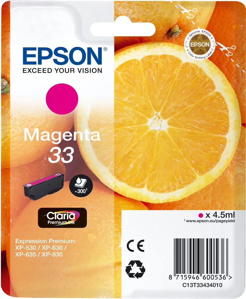 Cartouche Oranges Ink Claria Premium by Epson in Magenta – product photo