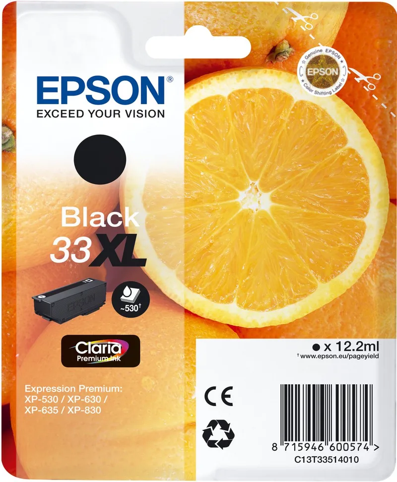 Cartouche Oranges Ink Claria Premium N by Epson in Black – product photo