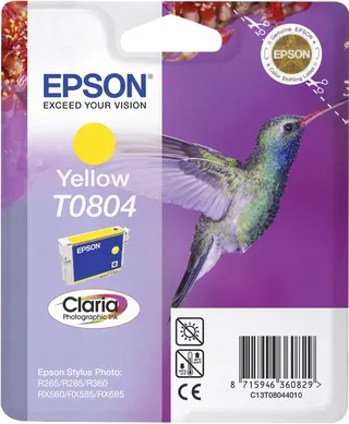 Cartouche dencre Epson T080440 (colibri) jaune de Epson – photo produit 1 sur 2