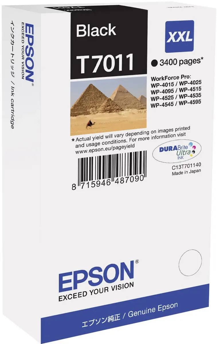 Druckerpatrone T7011 Original Schwarz C13T70114010 von Epson – Produktfoto