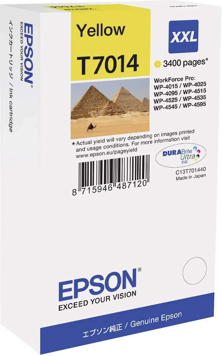 Druckerpatrone T7014 Original Gelb C 13 T 70144010 von Epson – Produktfoto