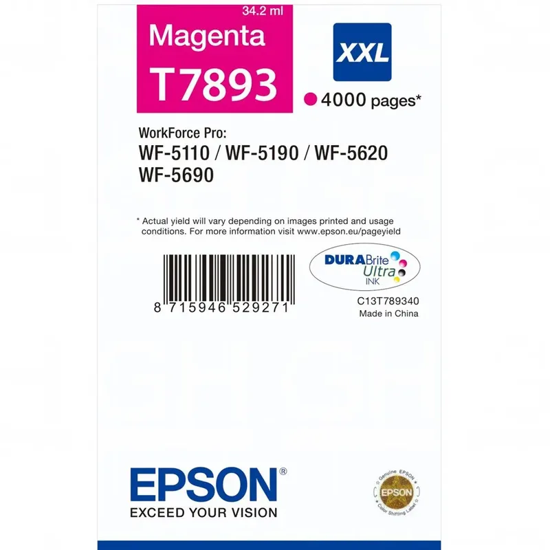 Druckerpatrone T7893 XXL Original Magenta C13T789340 von Epson – Produktfoto 2 von 2