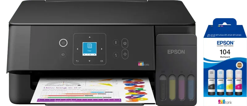 EcoTank ET-2920 + 1 Set zusätzliche Tintenflaschen van Epson – productfoto