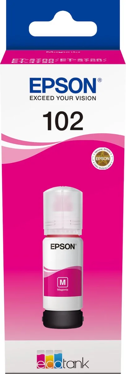 Epson 102 - Inktfles - 70 ml by Epson in Magenta – product photo 1 of 2