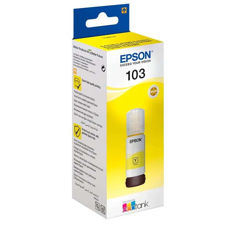 Epson 103 EcoTank Yellow ink bottle (WE) (C13T00S44A10) von Epson – Produktfoto