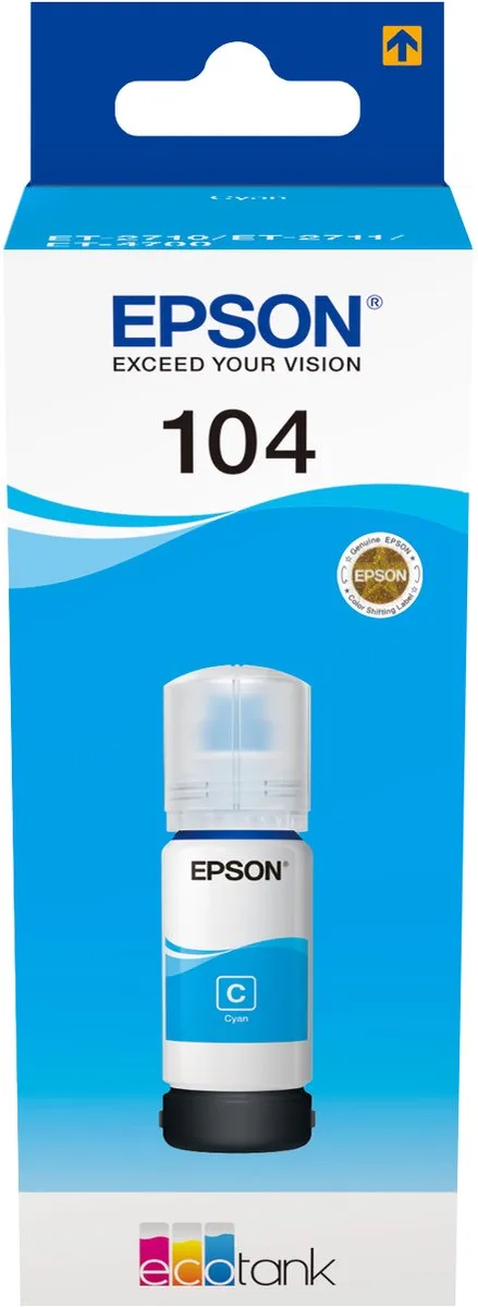 Epson 104 EcoTank - Inktfles de Epson en Cyaan – photo produit