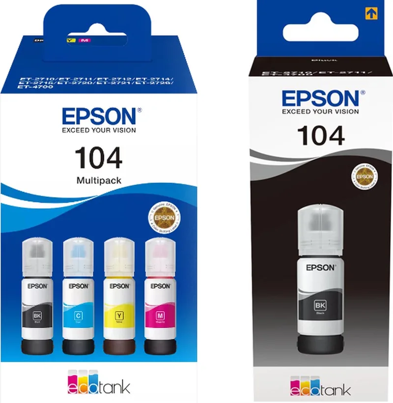 Epson 104 - Inktcartridge - Multipak von Epson in Schwarz – Produktfoto