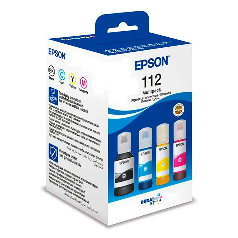 Epson 112 Multipack - 4-pack - black yellow cyan magenta - original - ink refill von Epson in Cyaan – Produktfoto 1 von 2