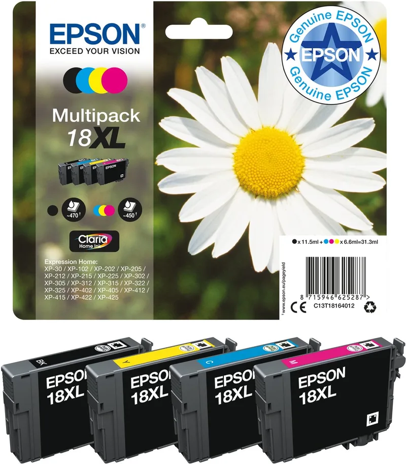 Epson 18XL - Inktcartridge van Epson in Magenta – productfoto