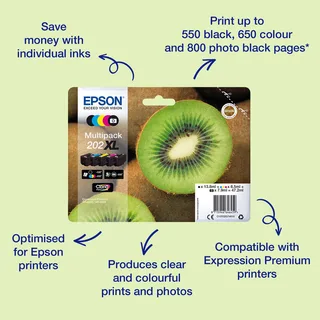 Epson 202 - Inktcartridge / Multipack van Epson in Meerkleurig – productfoto 1 van 2