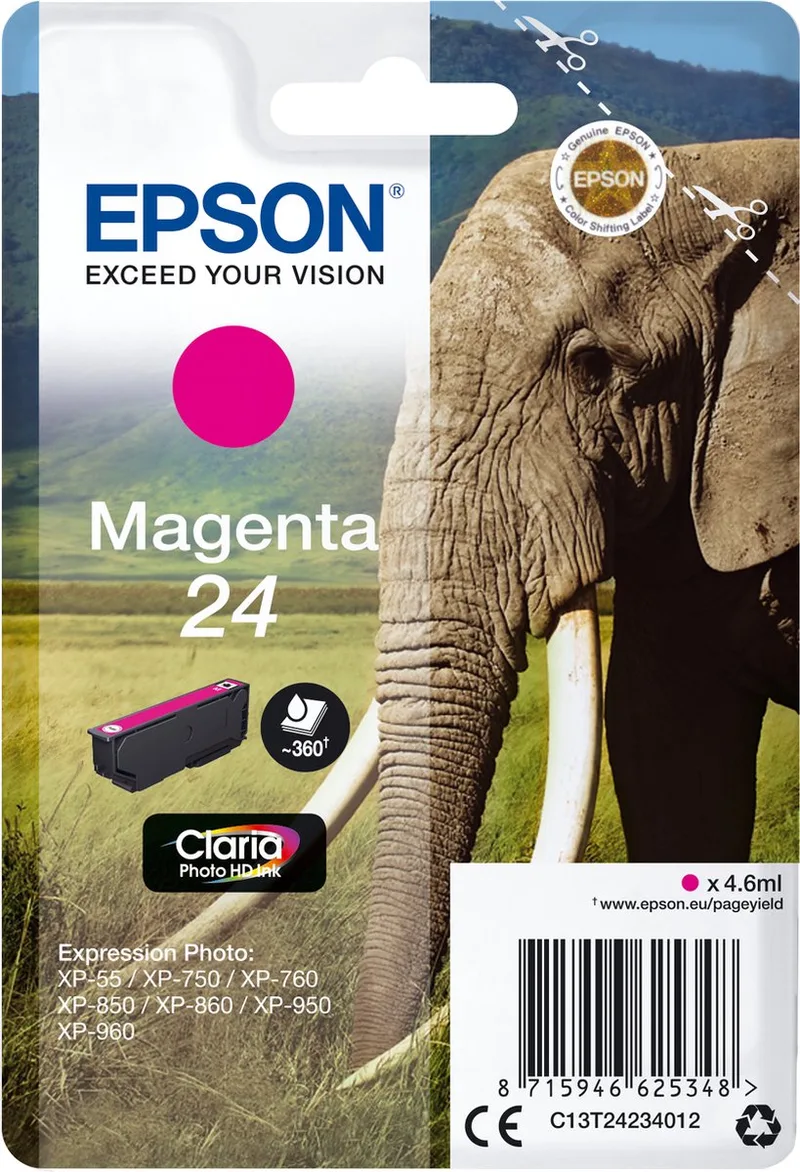 Epson 24 - Inktcartridge de Epson en Magenta – photo produit