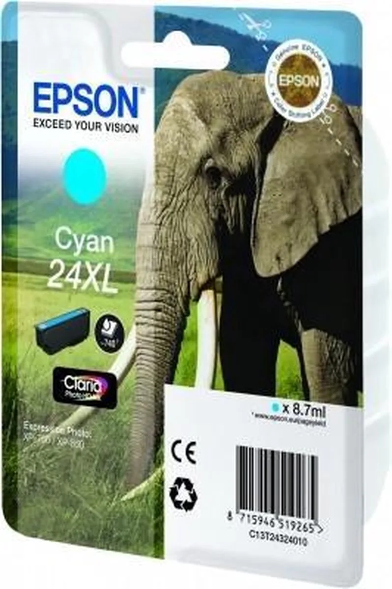 Epson 24XL - Inktcartridge / Hoge Capaciteit de Epson en Cyaan – photo produit