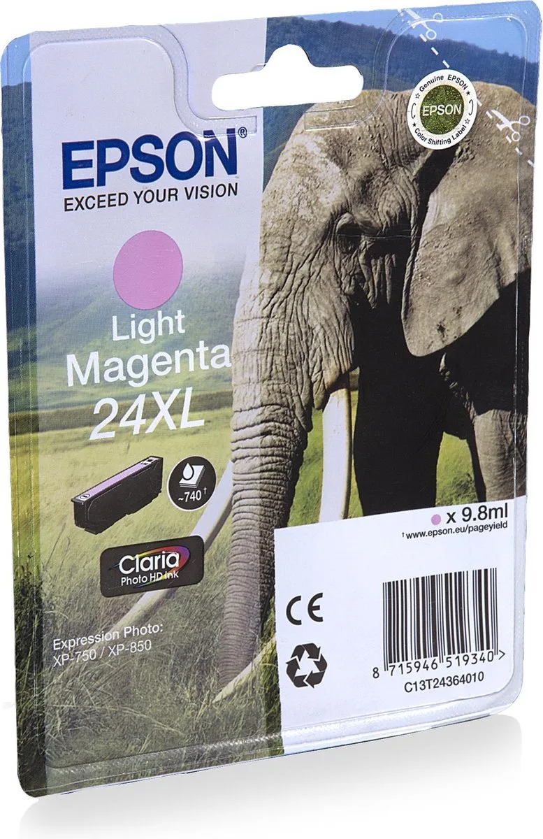 Epson 24XL - Inktcartridge / Hoge Capaciteit by Epson in Magenta – product photo
