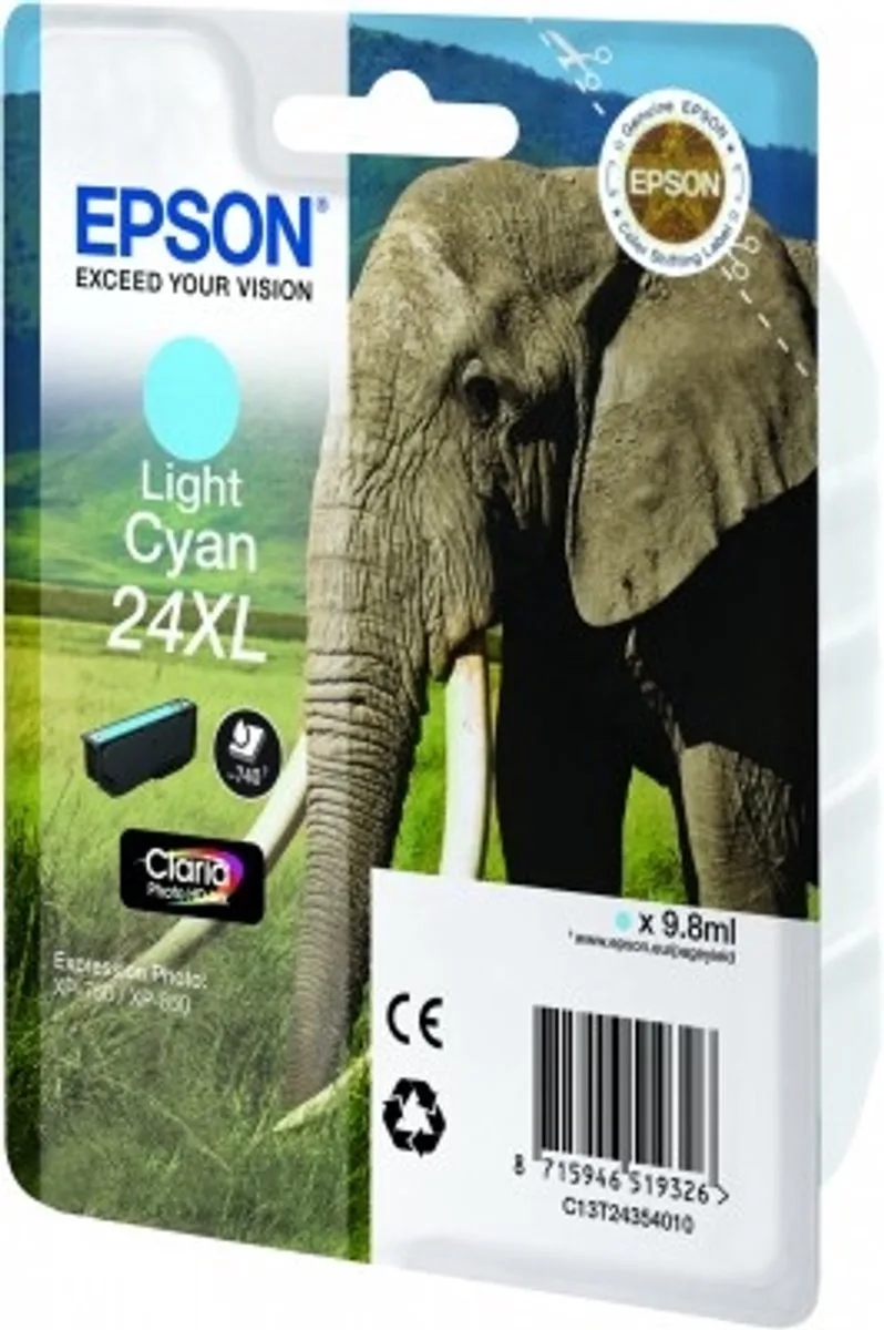 Epson 24XL - Inktcartridge / Licht / Hoge Capaciteit von Epson in Cyaan – Produktfoto