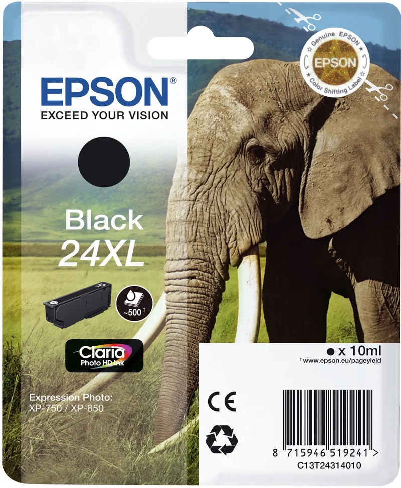 Epson 24XL- Inktcartridge by Epson in Black – product photo