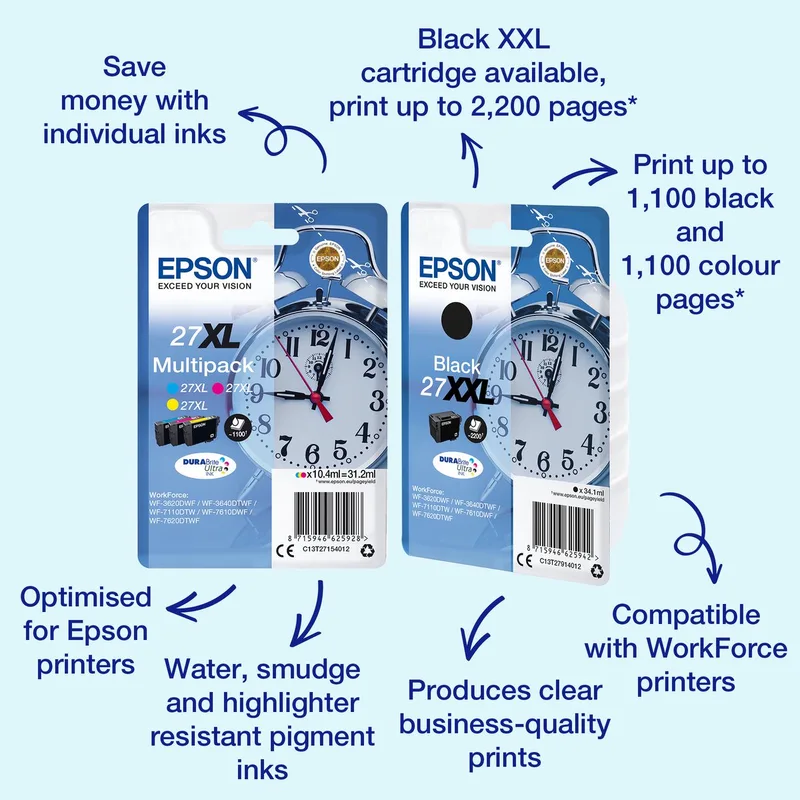 Epson 27XL - Inktcartridge van Epson in Geel – productfoto