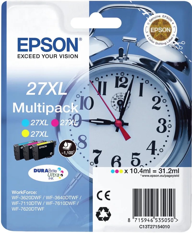 Epson 27XL - Inktcartridge / Multipack / Kleur de Epson en Multicolore – photo produit