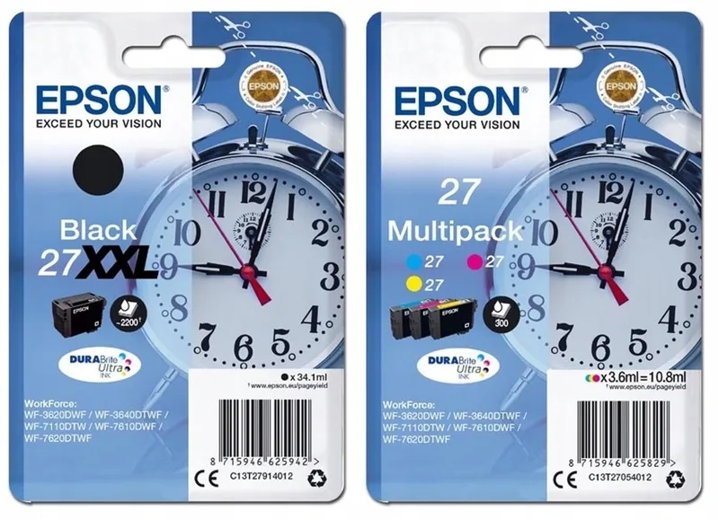 Epson 27XXL Inkt Cartridges Zwart & Kleur CMYK - Origineel by Epson in Black, Cyan, Magenta, Yellow – product photo