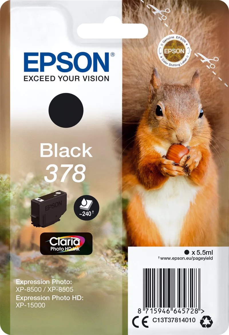 Epson 378 - Inktcartridge van Epson in Zwart – productfoto