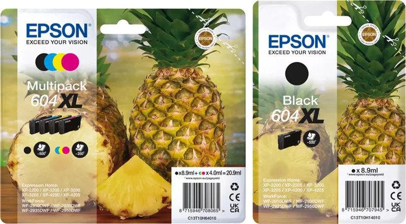 Epson 604XL - Inktcartridge - Multipak + Zwart van Epson in Zwart 2x – productfoto